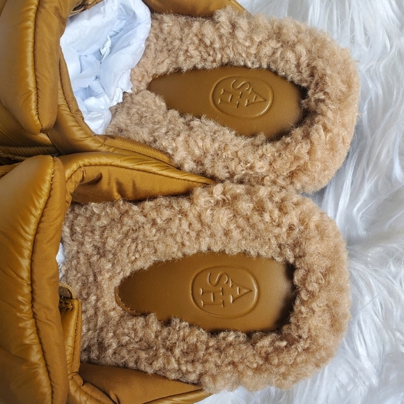 NIB ASH 'Gong' Puffy Nylon & Faux Fur Mule, Size 41 EU/ 10 US - Picture 10 of 15